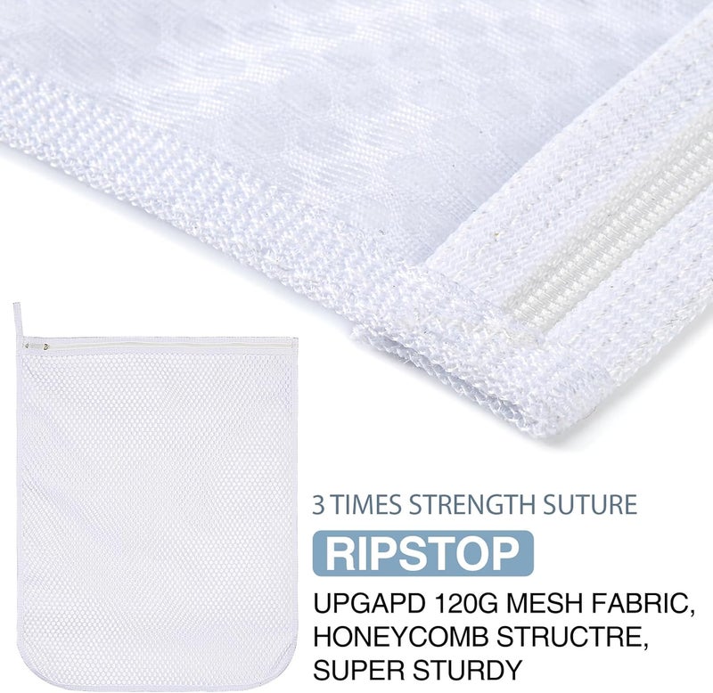 RoomyRoc 4 pcs Durable Honeycomb Mesh Laundry Bags for Delicates 16" x 19" (2 Large) 12" x 15" (2 Medium) - Image 3